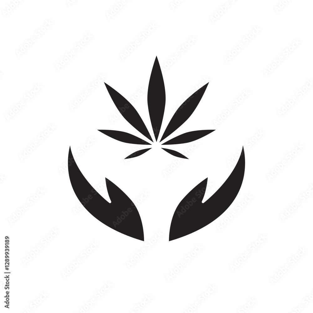 Obraz premium marijuana icon
