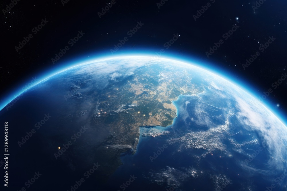 Obraz premium Planet space earth astronomy.