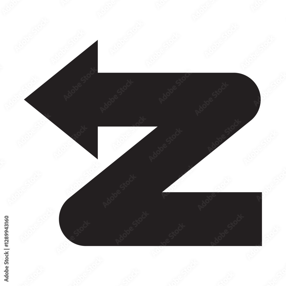 Arrow Bent Zigzag Bold Thick Navigation Arrow Bent Zigzag Bold Thick Navigation