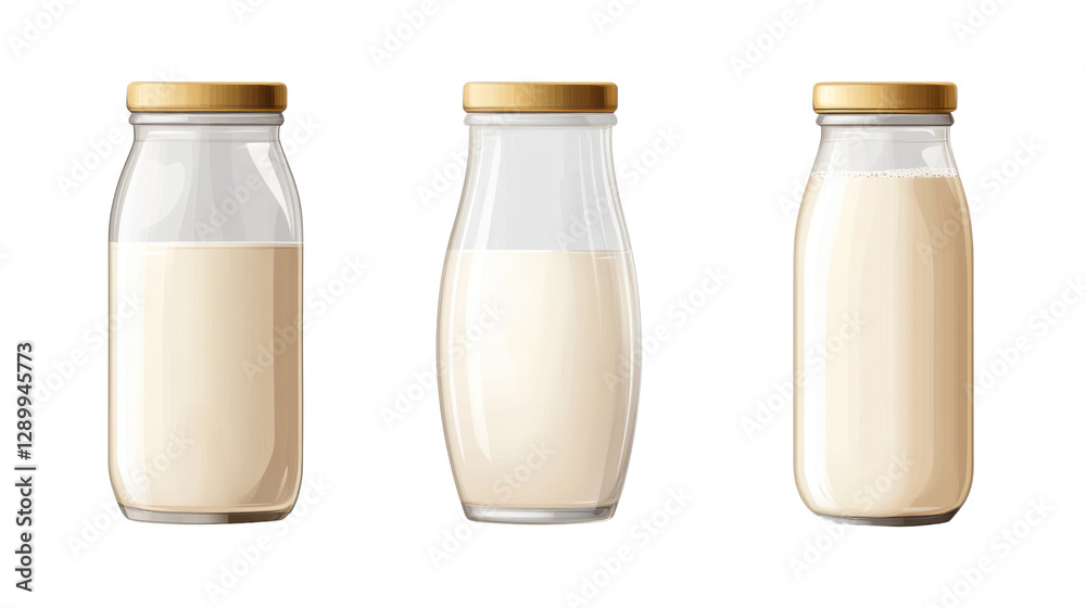 bottle of milk isolated on white background bottle of milk isolated on white background