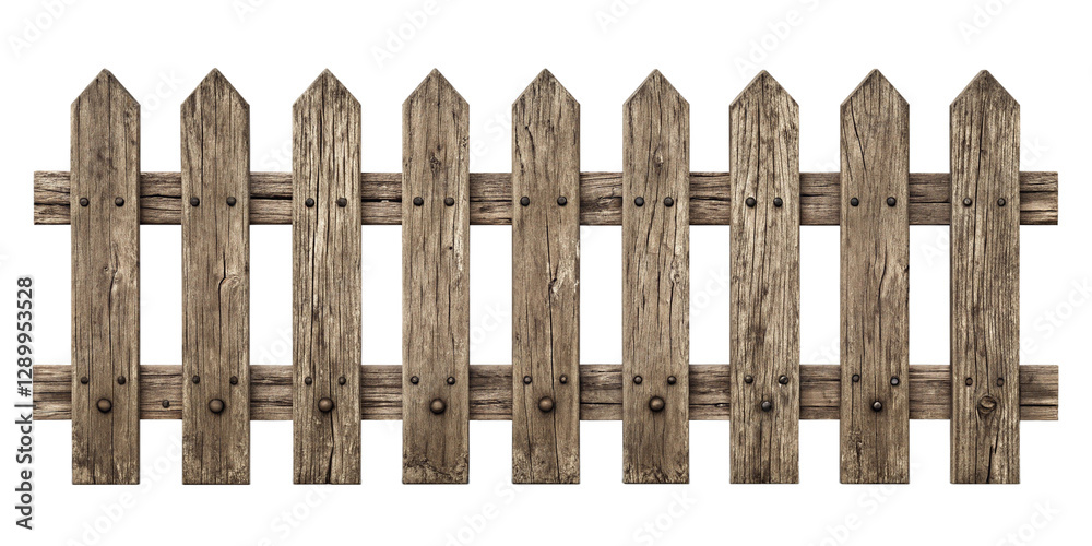 Rustic Old Wooden Fence Isolated on Transparent Background – Vintage Farm Barrier
Weathered Wooden Fence PNG – Isolated Rustic Farmyard Fence for Design Projects