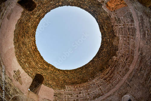 old stone ceiling old top wall