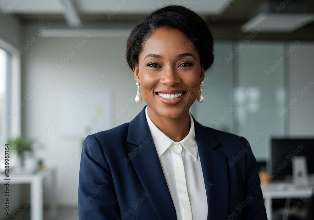 Portrait of a Smiling and Happy copywriter Business woman in Startup for Product Review, Blog or Website Portrait of a Smiling and Happy copywriter Business woman in Startup for Product Review, Blog or Website