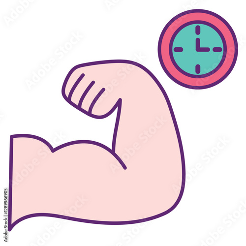 Fitness Challenge Strength Training Icon