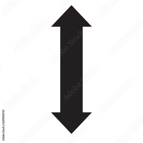 Double Ended Arrow Vertical Icon