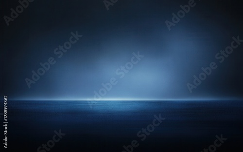 Elegant Navy Blue Product Backdrop Minimalist Gradient Background for Studio Photography and Mockups.
