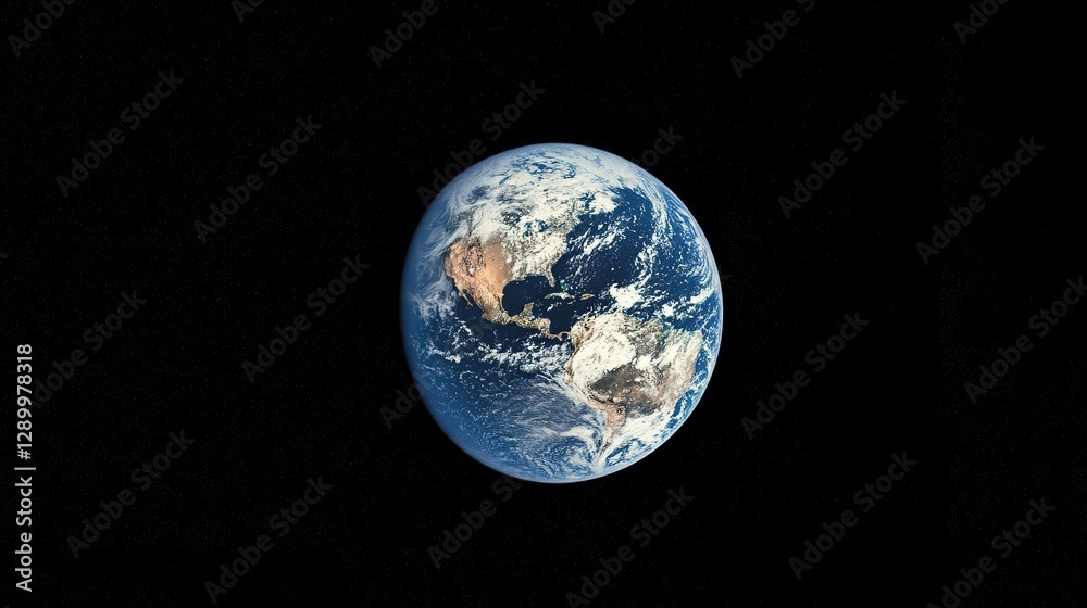 Earth globe in starry space, symbolizing unity and infinite possibilities. Earth globe in starry space, symbolizing unity and infinite possibilities.