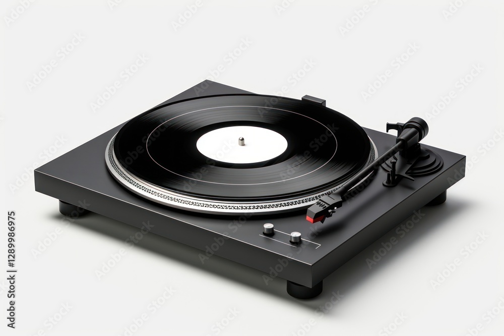 Vinyl record player electronics black gramophone. Vinyl record player electronics black gramophone.