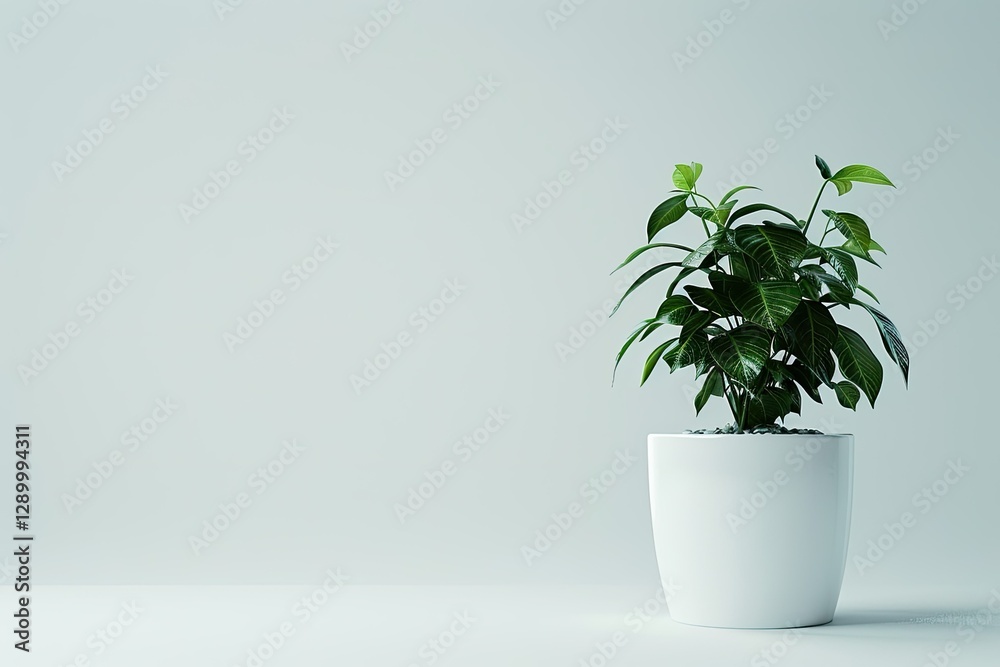 Flawless Visual of a Potted Plant in a White Pot Flawless Visual of a Potted Plant in a White Pot