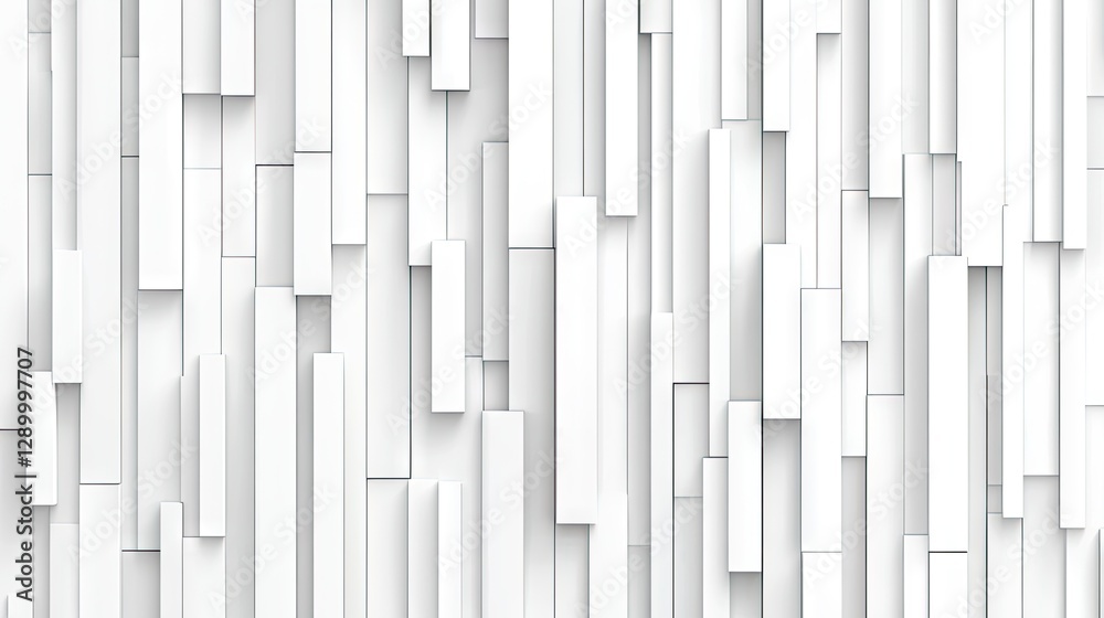 Fototapeta premium Abstract white geometric background; modern design texture