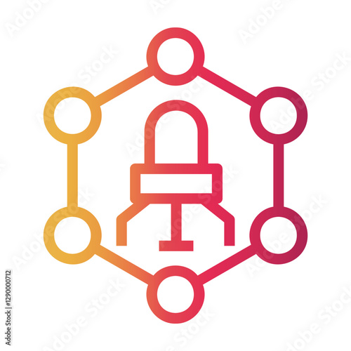nanorobot Line Gradient Icon