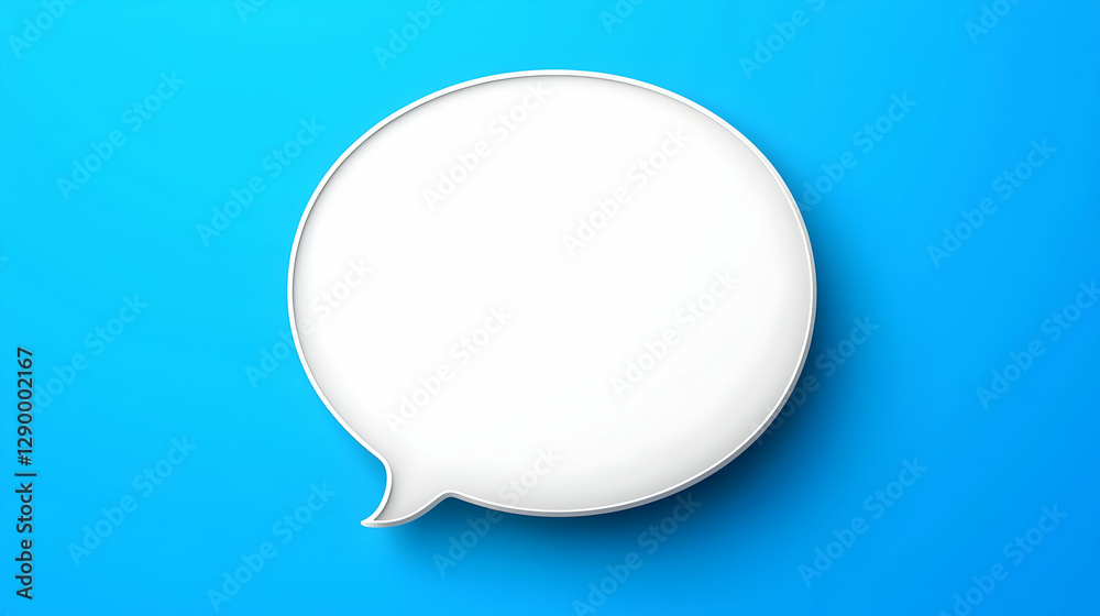 Simple speech bubble design for contact information, featuring a clean layout and inviting colors, ideal for communication purposes. Simple speech bubble design for contact information, featuring a clean layout and inviting colors, ideal for communication purposes.