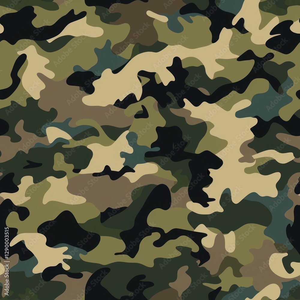 Fototapeta premium Military camouflage pattern backgrounds textile repetition.