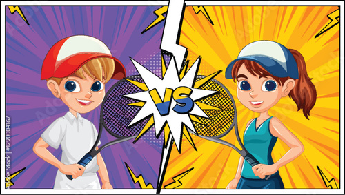 Tennis Showdown: Boy vs Girl