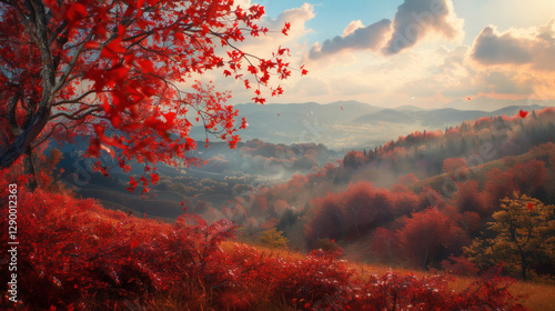 Stunning Autumnal Landscape with Vibrant