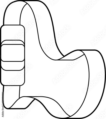 Tourniquet outline vector