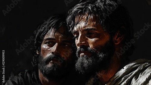 confession of peter proclamation as christ digital drawing