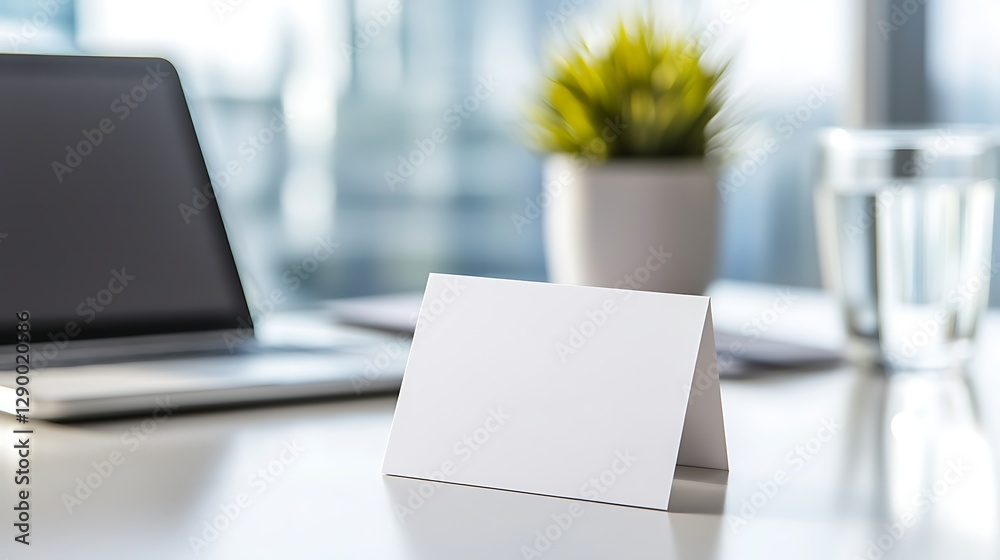 Modern office business card display in bright environment - close-up photography Modern office business card display in bright environment - close-up photography