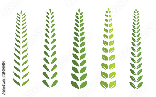 Tree leaf ecology nature  vegan concept illustration Logo Template