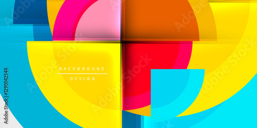 Target circle geometric abstract shapes. Vector Illustration For Wallpaper, Banner, Background, Card, Book Illustration, landing page