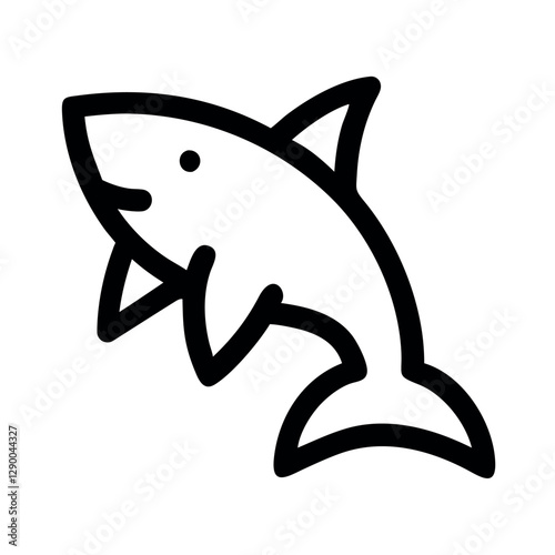 Australia shark outline icon