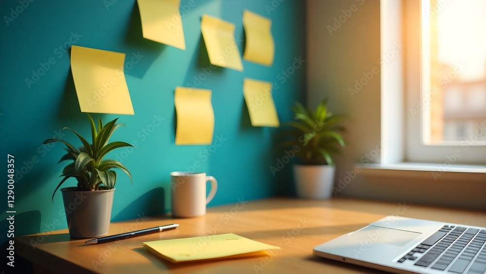 Inspired Workspace: A Fresh and Organized Desk with Natural Touches Inspired Workspace: A Fresh and Organized Desk with Natural Touches