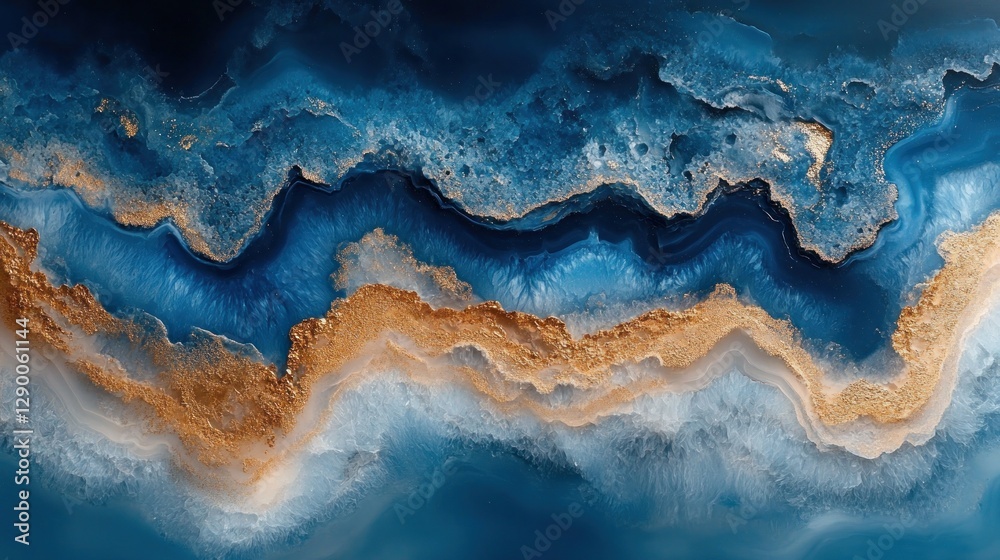 Deep Ocean Agate Texture Pattern Deep Ocean Agate Texture Pattern