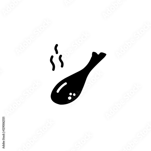 black chicken thigh icon