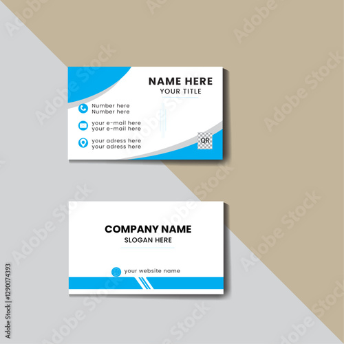 Modern and creative business card template. vector design for professional and business . horizontal and vertical layout, vector illustration, print ready.
