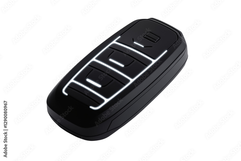 Black key with white lines on it, isolated Black key with white lines on it, isolated