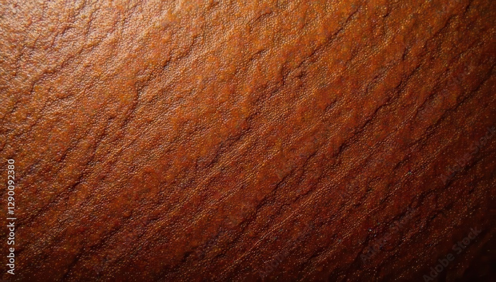 Fototapeta premium Smooth, polished brown leather; fine texture, even tone , smooth, luxurious