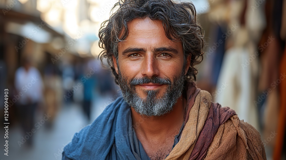 portrait of a follower of jesus christ in the streets of jerusalem israel portrait of a follower of jesus christ in the streets of jerusalem israel