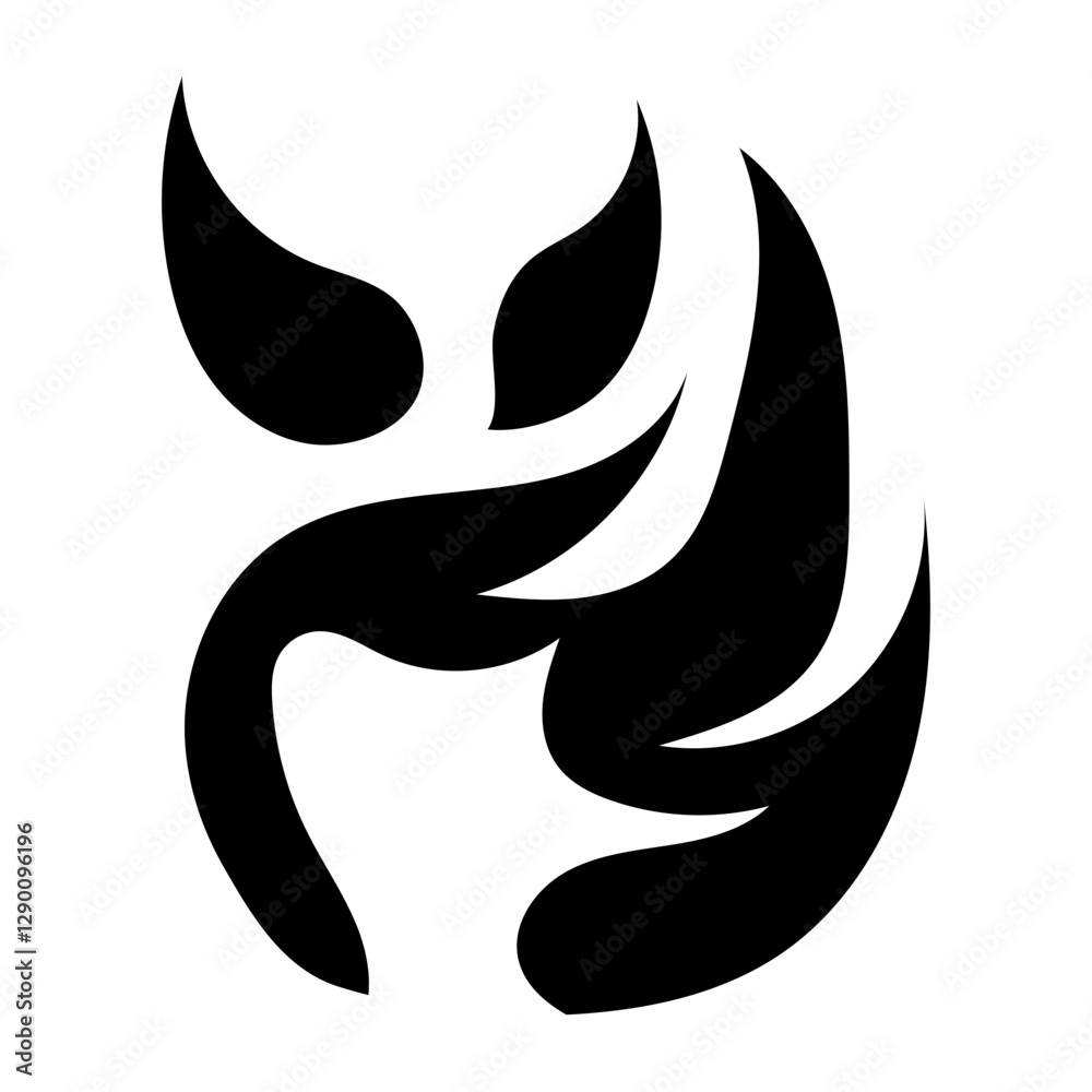 Fire and Flame Vector Black Shadow Icon - Illustration Fire and Flame Vector Black Shadow Icon - Illustration