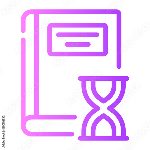 hourglass Line Gradient Icon