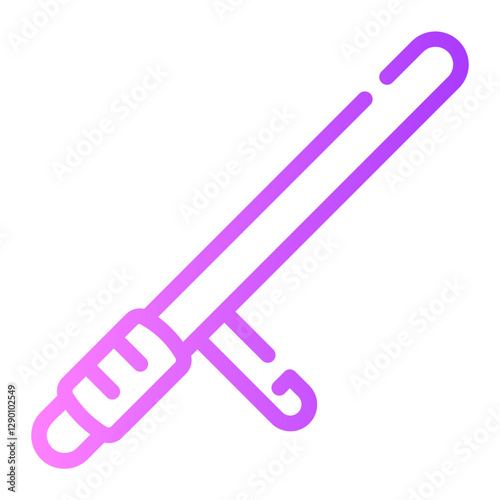 baton Line Gradient Icon