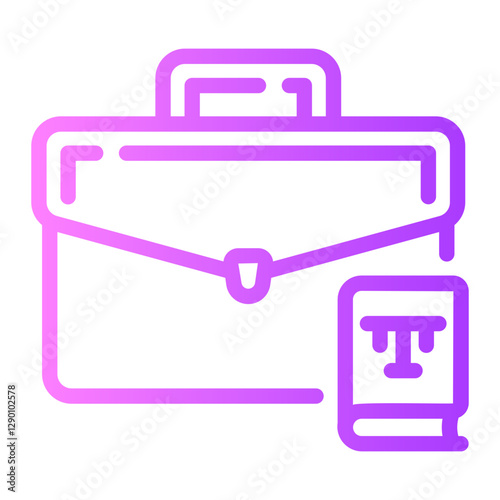 briefcase Line Gradient Icon