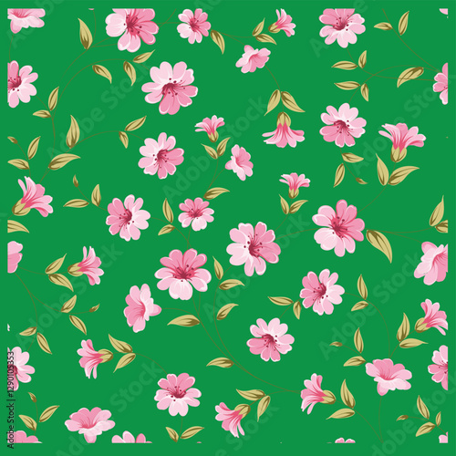 seamless pattern with flowers
