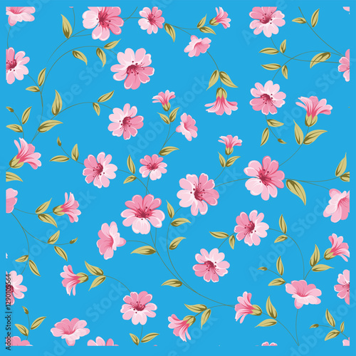 seamless pattern with flowers