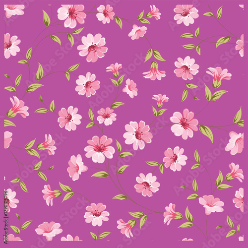 seamless pattern with flowers