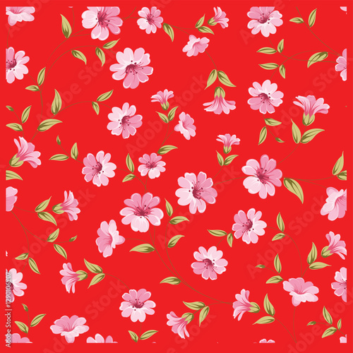 seamless pattern with flowers