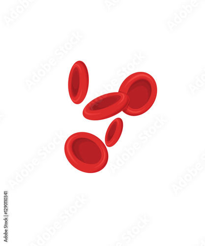 Vector illustration of red blood cells or erythrocytes stock illustration