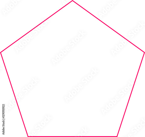 pentagon frame basic shape 2d
