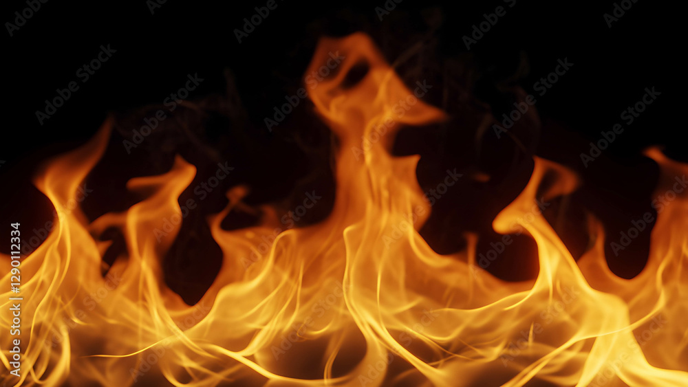Set of photorealistic fire and smoke effects on a transparent background, perfect for special effects design Set of photorealistic fire and smoke effects on a transparent background, perfect for special effects design