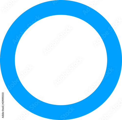 blue round frame circle 