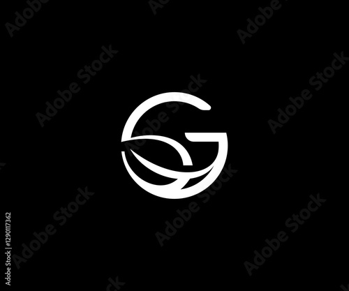G with leaf minimal clean logo
