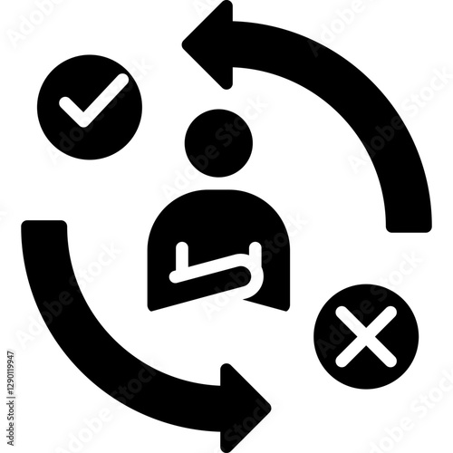 Decision Making glyph icon