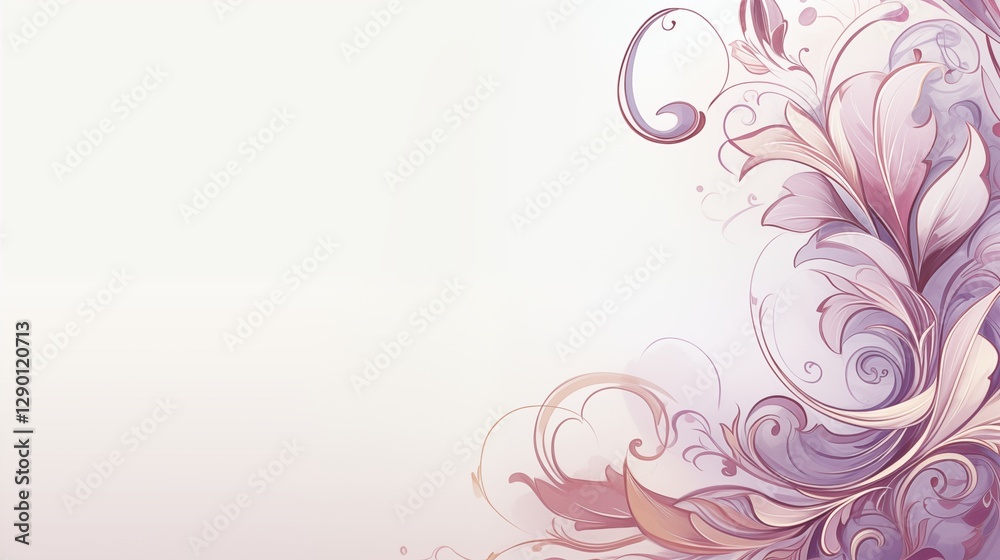 A flag with an intricate border design, right empty space, pale gray background,generative ai illustration A flag with an intricate border design, right empty space, pale gray background,generative ai illustration