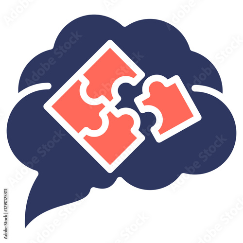 Logical Thinking glyph color icon