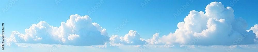 Cloud formations like cotton balls in clear blue skies, natural, clouds, scenery Cloud formations like cotton balls in clear blue skies, natural, clouds, scenery