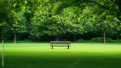Serene Park Bench: An invit...